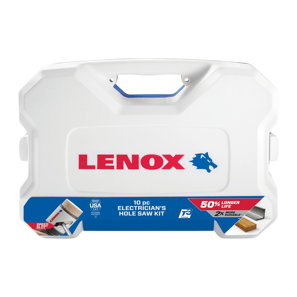 Lenox Electrician's Bi-Metal Hole Saw Kit, 10-Piece (30800600L)