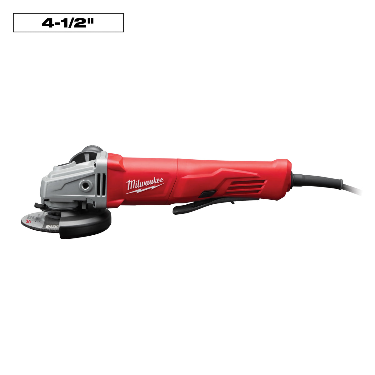 Milwaukee 11 Amp Corded 4-1/2 in. Small Angle Grinder Paddle No-lock (6142-31)