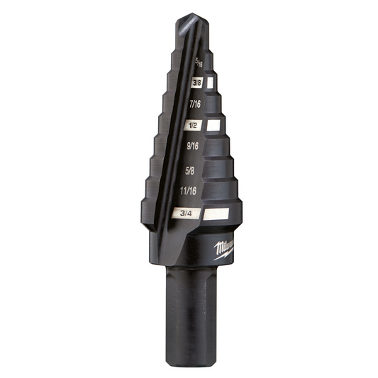 Milwaukee #3 Step Drill Bit, 1/4" - 3/4" by 1/16" (48-89-9203)