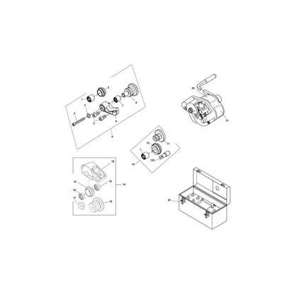 RIDGID Drive and Groove Roll Set 8-12 Sch. 10 (92442)