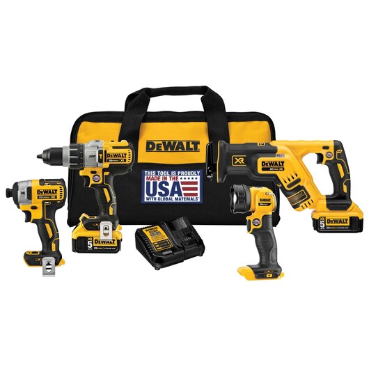 DeWalt 20V MAX XR LI-ION 4-TOOL COMBO KIT