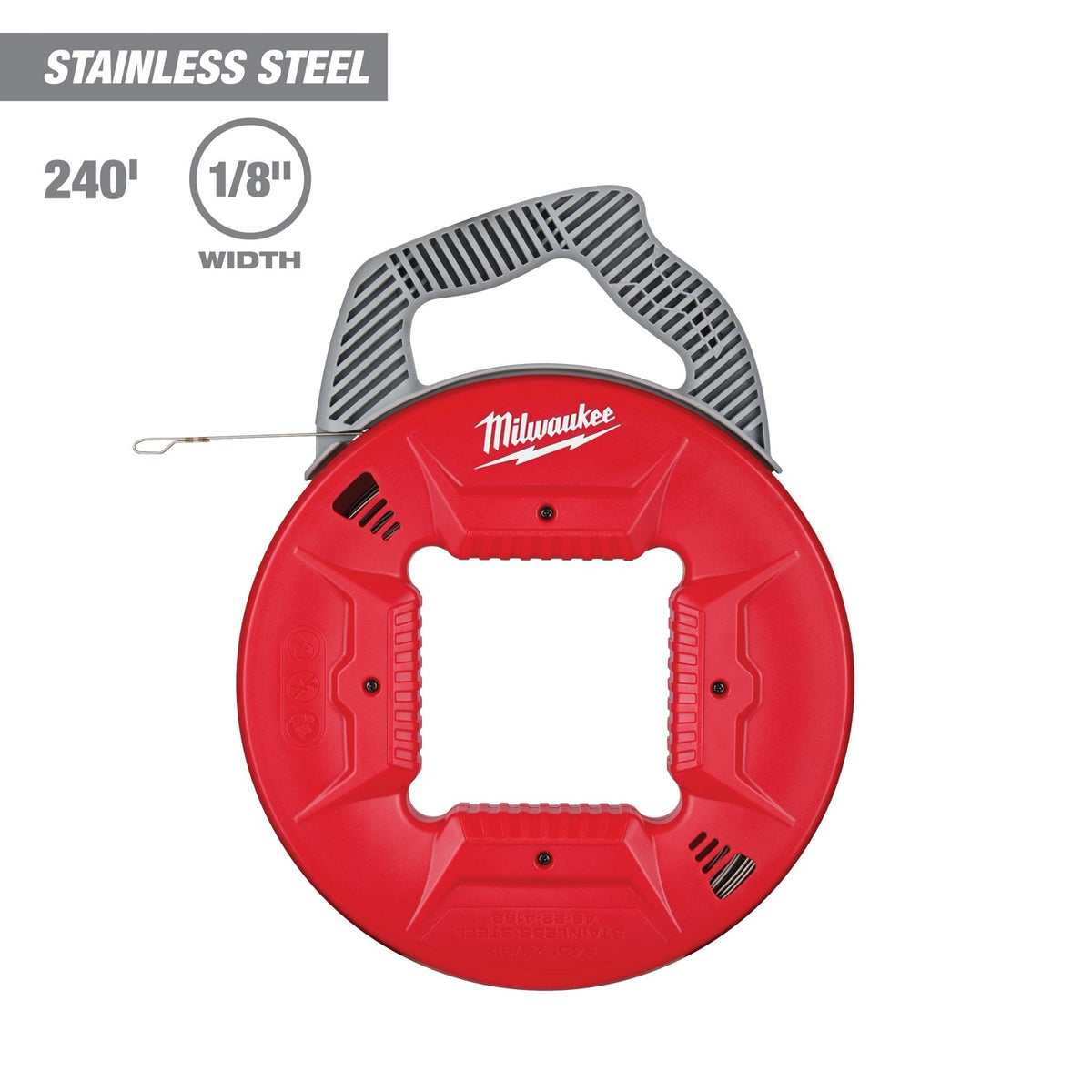 Milwaukee 240' 1/8" Stainless Steel Fish Tape (48-22-4188)