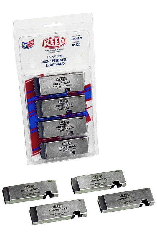 Reed Universal Die Set for Stainless Steel, 1-2 in. NPT, HSS (UHS1-2)