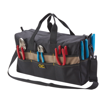 CLC Custom Leathercraft 18 in Large Tool Tote Bag, 17 Pockets (1113)