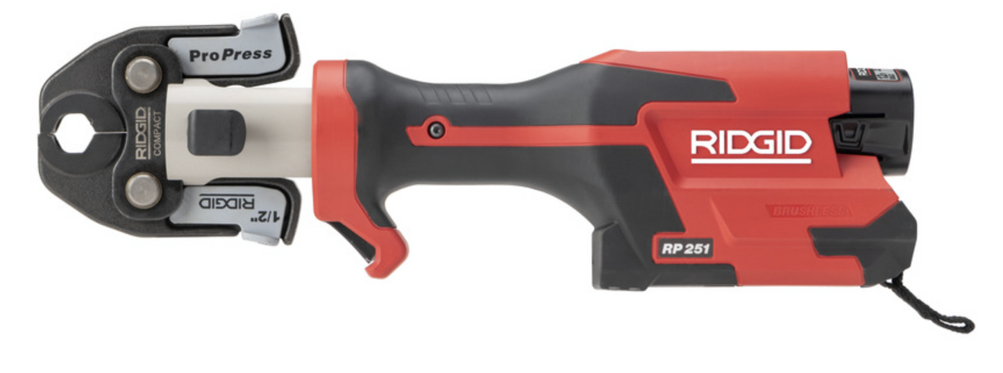 RP 251 Press Tool Battery Kit with ProPress Jaws (1/2"-1")