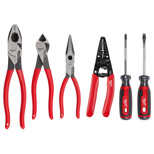 6PC Pliers/Stripper/Screwdriver Set (USA)