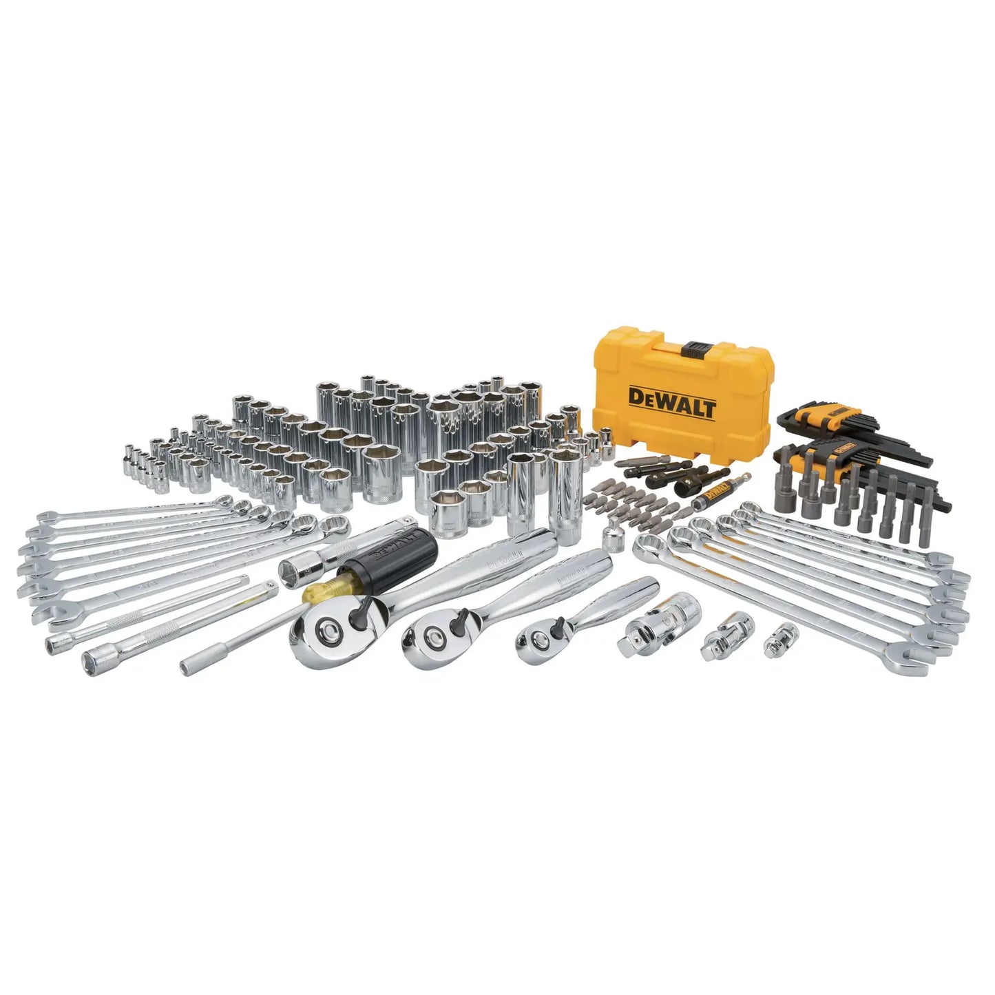 DeWalt 168PC 14/38/12DR SOCKET SET W/PTA BOX
