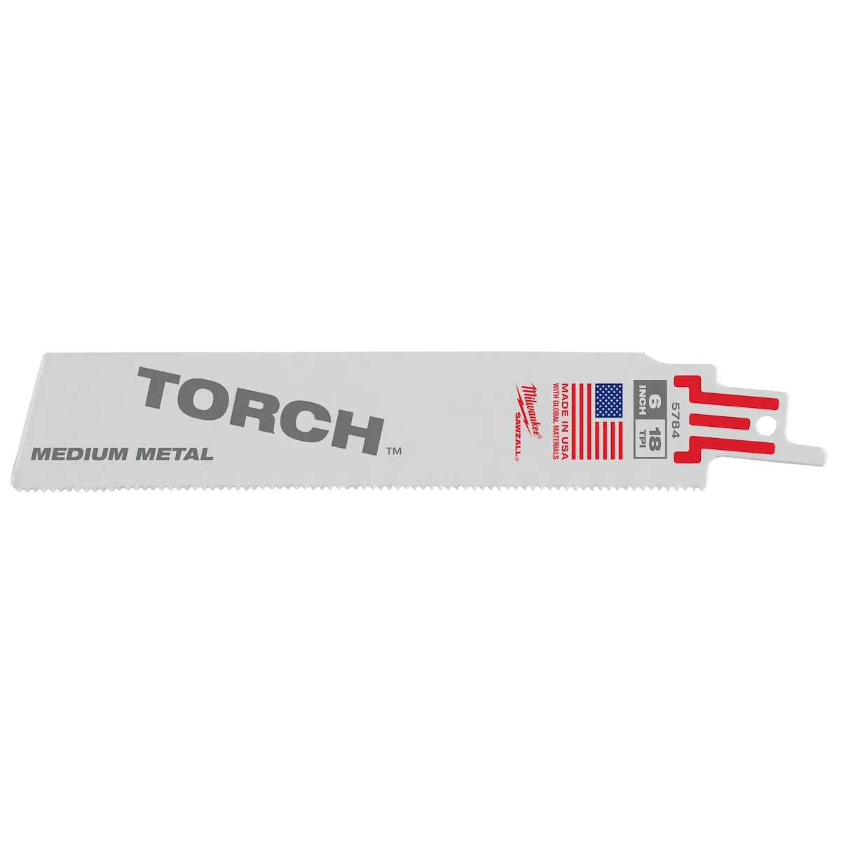 Milwaukee 6" 18 TPI The Torch™ SAWZALL® Blades (25 Pk) (48-00-8784)