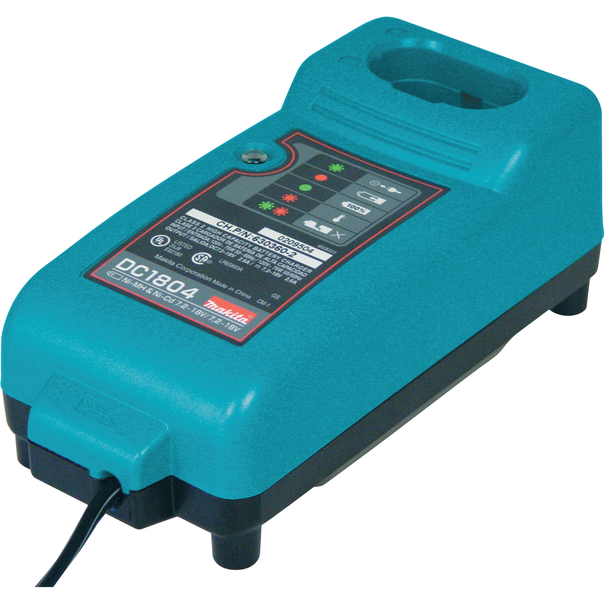Makita 7.2V-18V NiCd/NiMH Universal Battery Charger (DC1804)