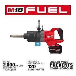 Milwaukee M18 FUEL™ 1" D-Handle Ext. Anvil High Torque Impact Wrench w/ ONE-KEY (2869-22HD)