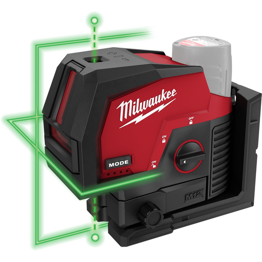 M12 Green Cross Line and Plumb Points Laser