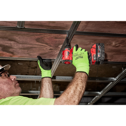 Milwaukee 12PK High Visibility Cut Level 3 Polyurethane Dipped Gloves - XL (48-73-8933B)