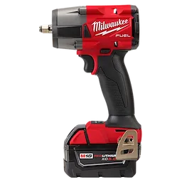 Milwaukee M18 FUEL 3/8 Mid-Torque Impact Wrench w/ Friction Ring Kit with 2 XC5.0 Resistant Battery