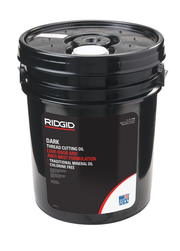 RIDGID Dark Thread Cutting Oil, 5 gal Pail (41600)