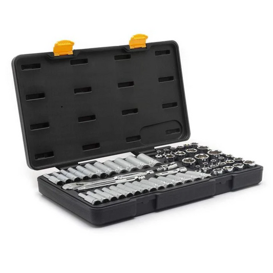 SET SKT MET STD/DP 3/8DR 6 & 12PT 24PC
