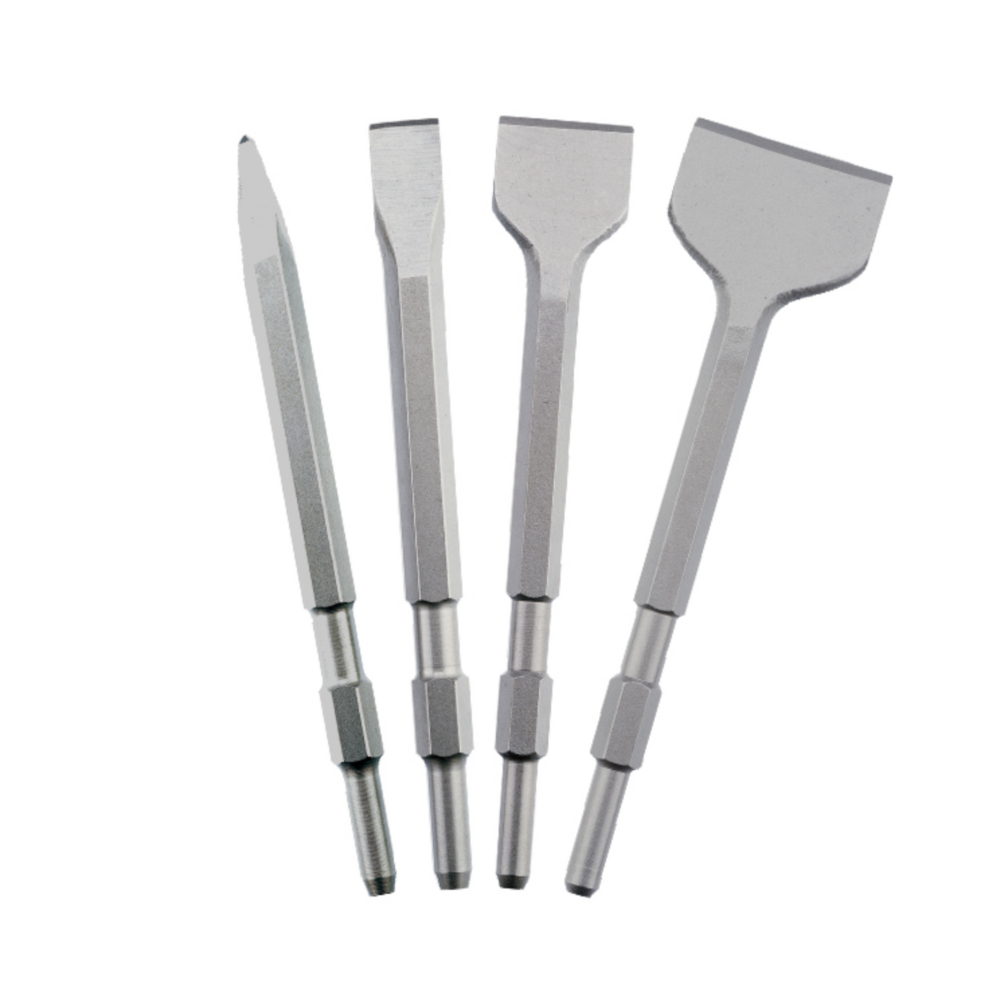 Round Hex Shank 1' x 12' Flat Chisel